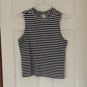 GAP Navy and White Striped Tank Top